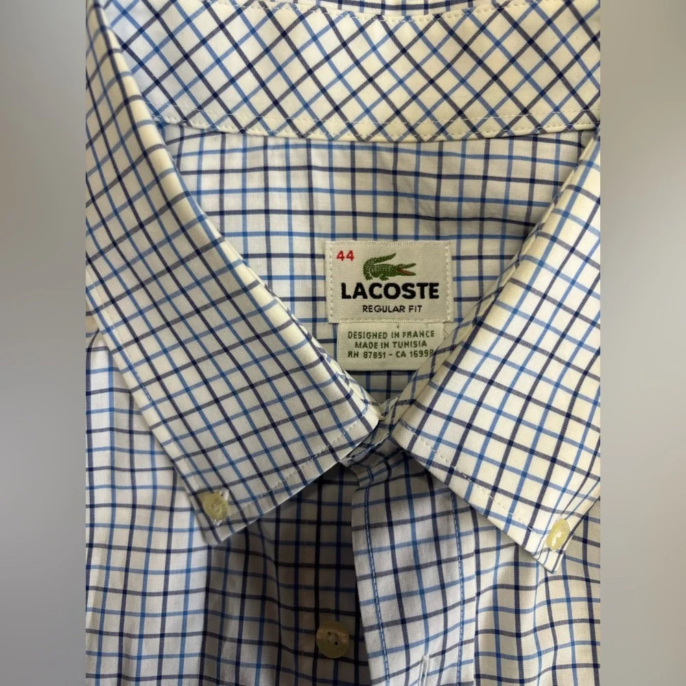 Lacoste Regular Fit Poplin Shirt - Picture 2 of 3